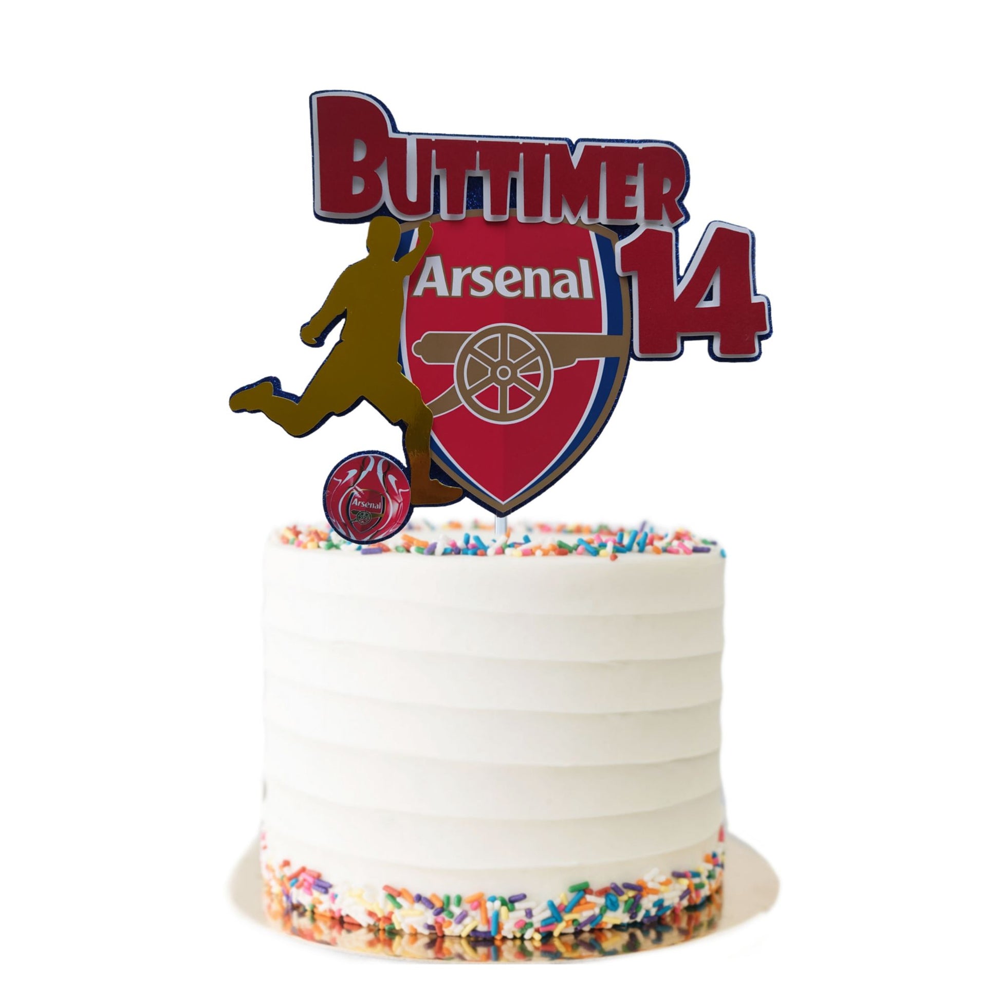 Arsenal cake topper