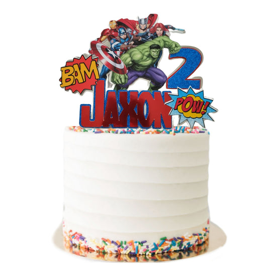 Marvel cake topper