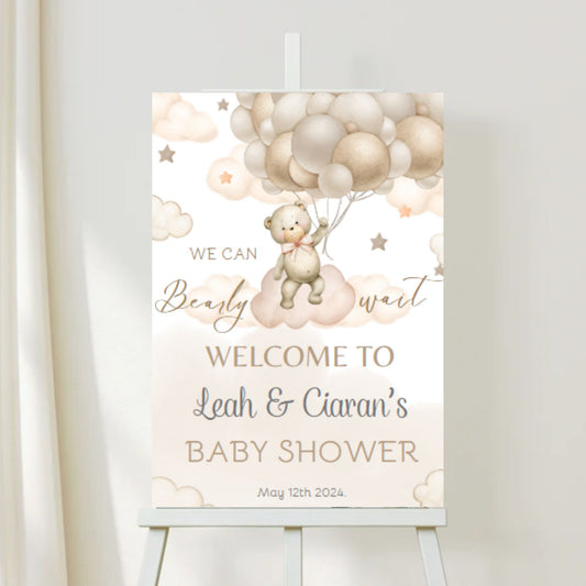 Baby Shower Welcome Sign