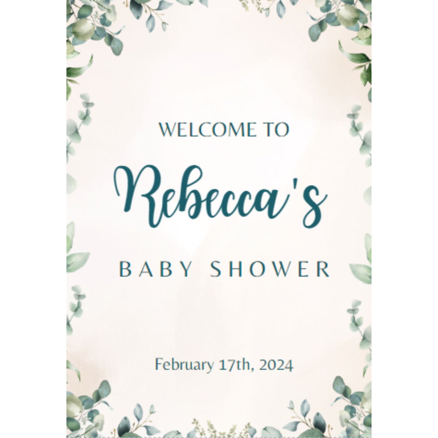 Baby Shower Welcome Sign