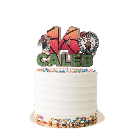 Basketball Boston Celtics Cake Topper