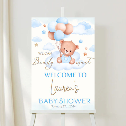 Boy/Girl Baby shower Welcome Sign