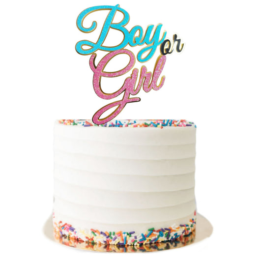 Boy or Girl Cake Topper