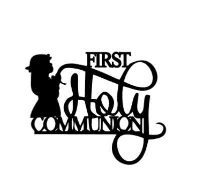 Boy & Girl Communion Cake topper