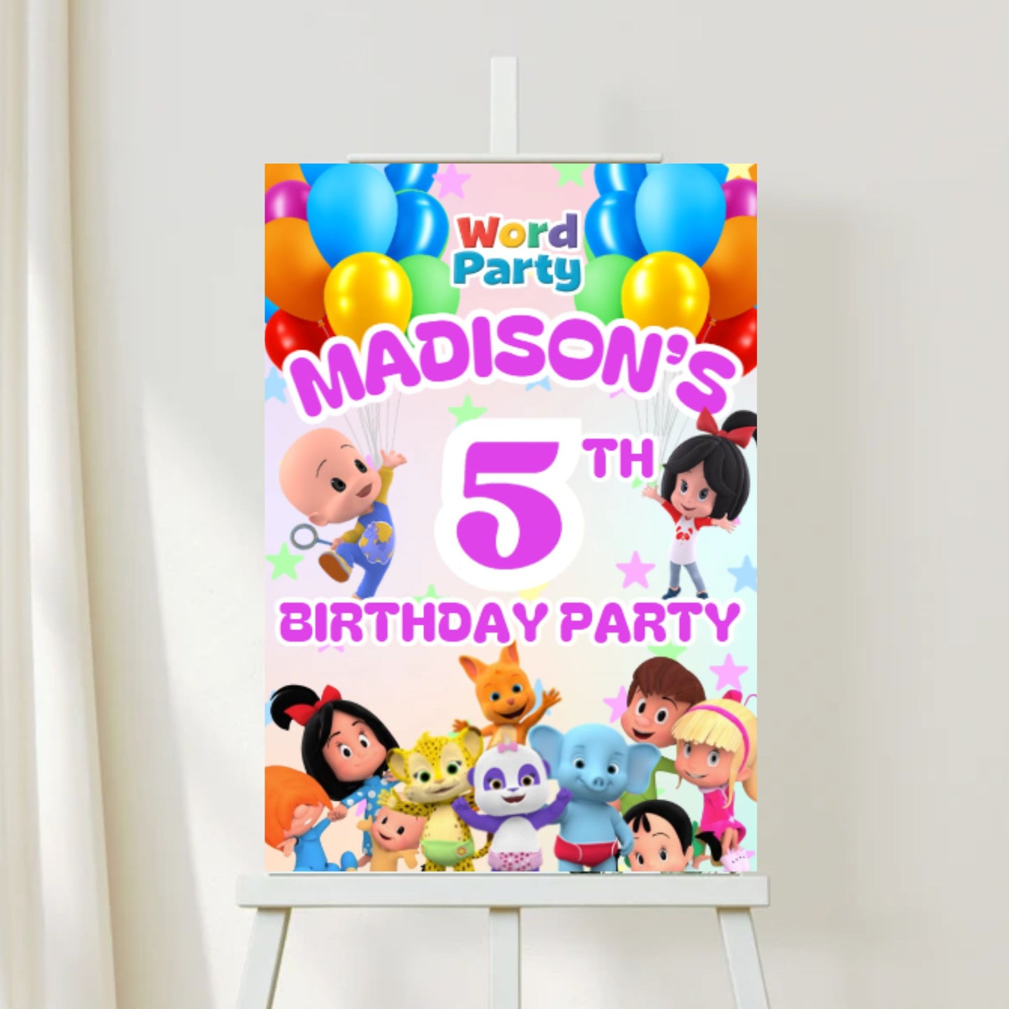 Cocomelon Birthday Welcome Sign