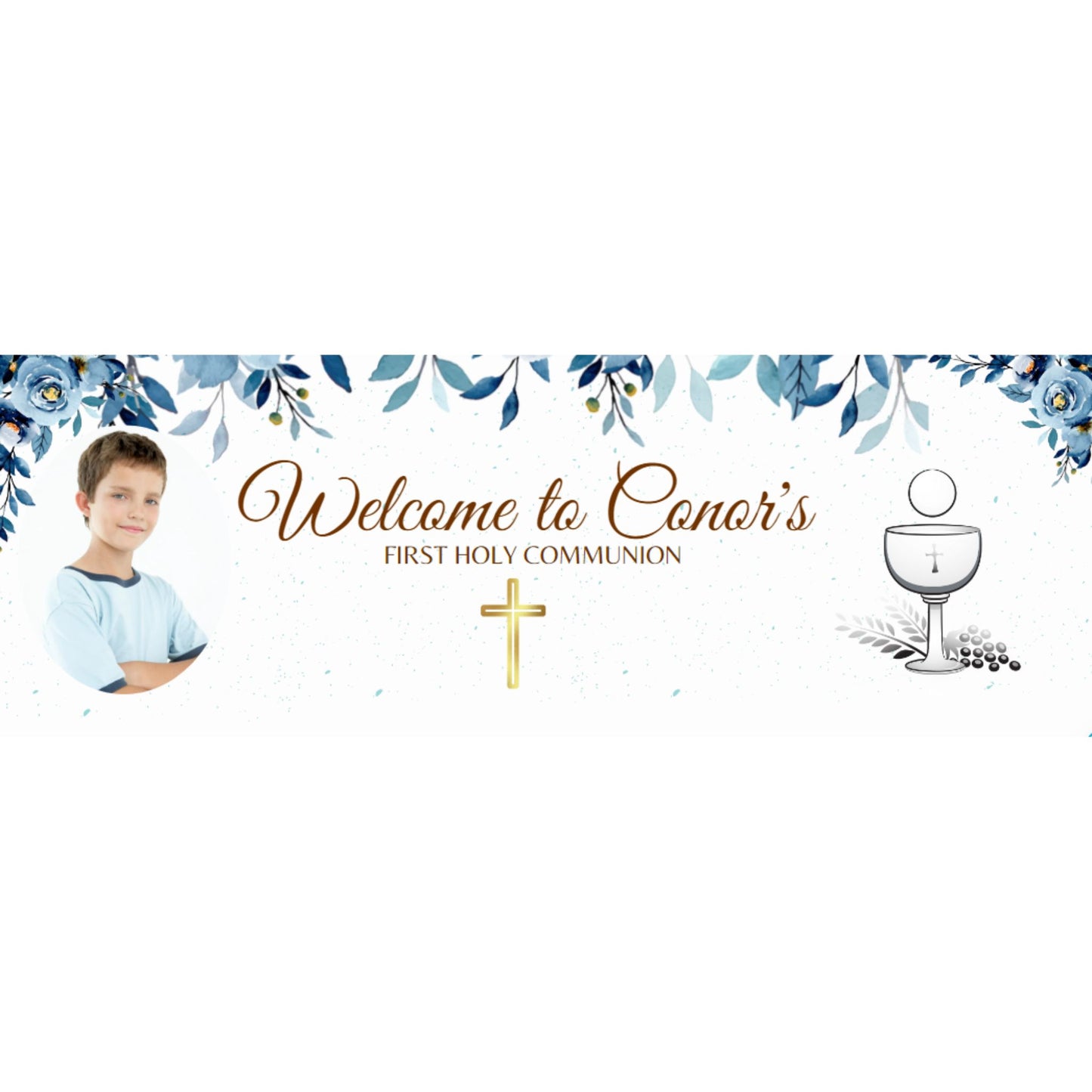 Communion Boy Banner