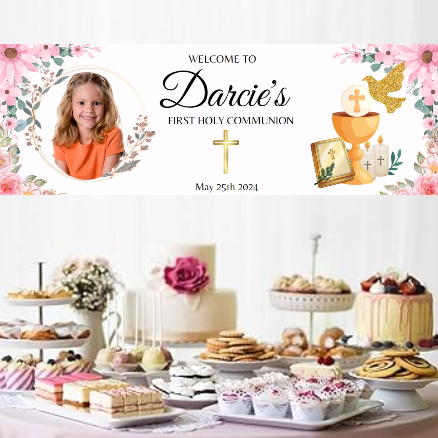 Communion Girl Banner