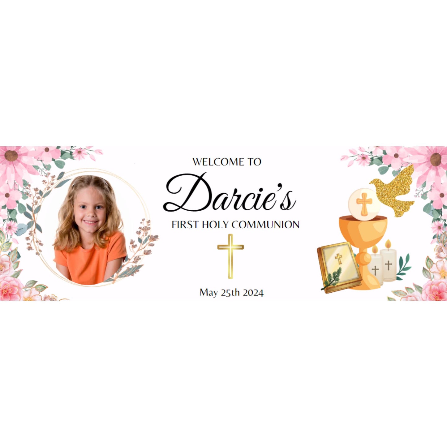 Communion Girl Banner