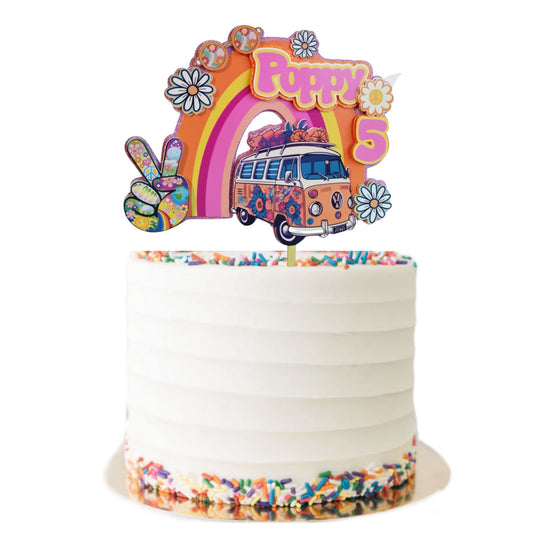 Groovy/Retro Cake Topper