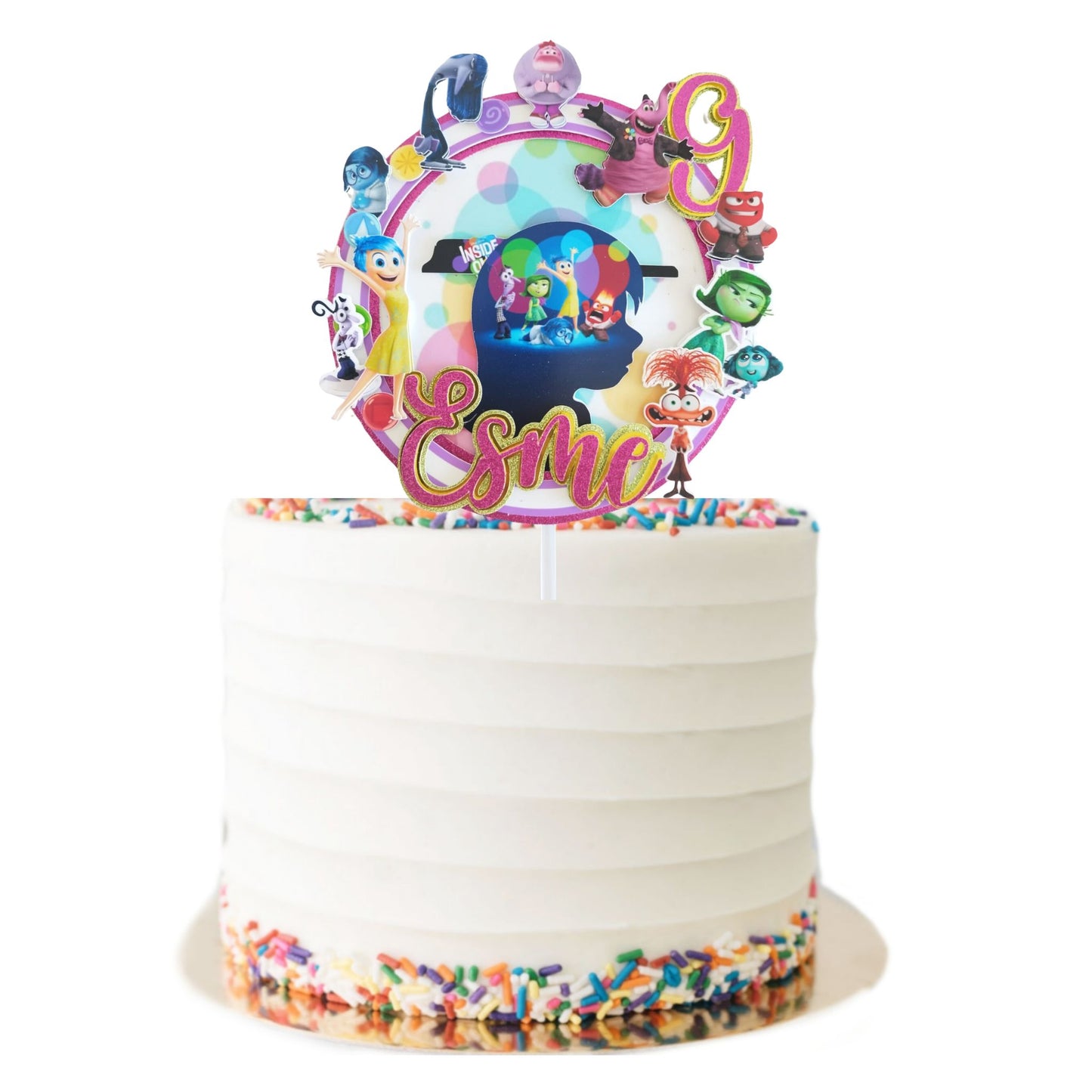 Inside Out Cake Topper