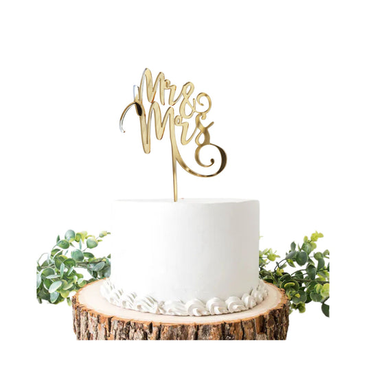 Mr. & Mrs. Cake Topper