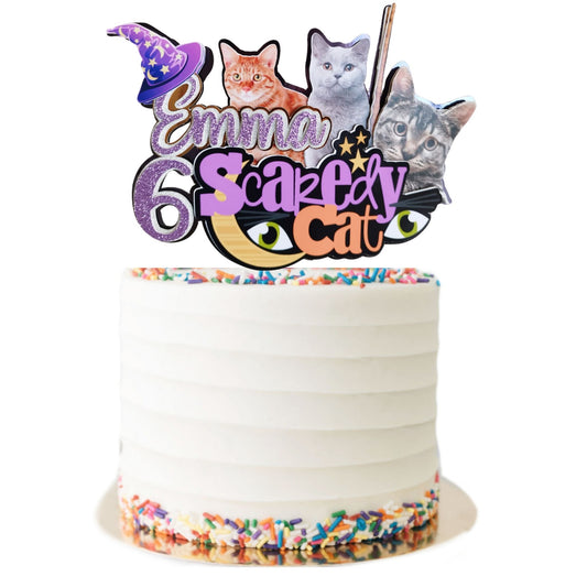 Scaredy Cat Cake Topper