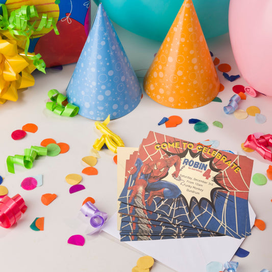 Spiderman Invitations