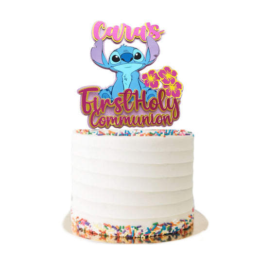 Stitch Communion Cake Topper