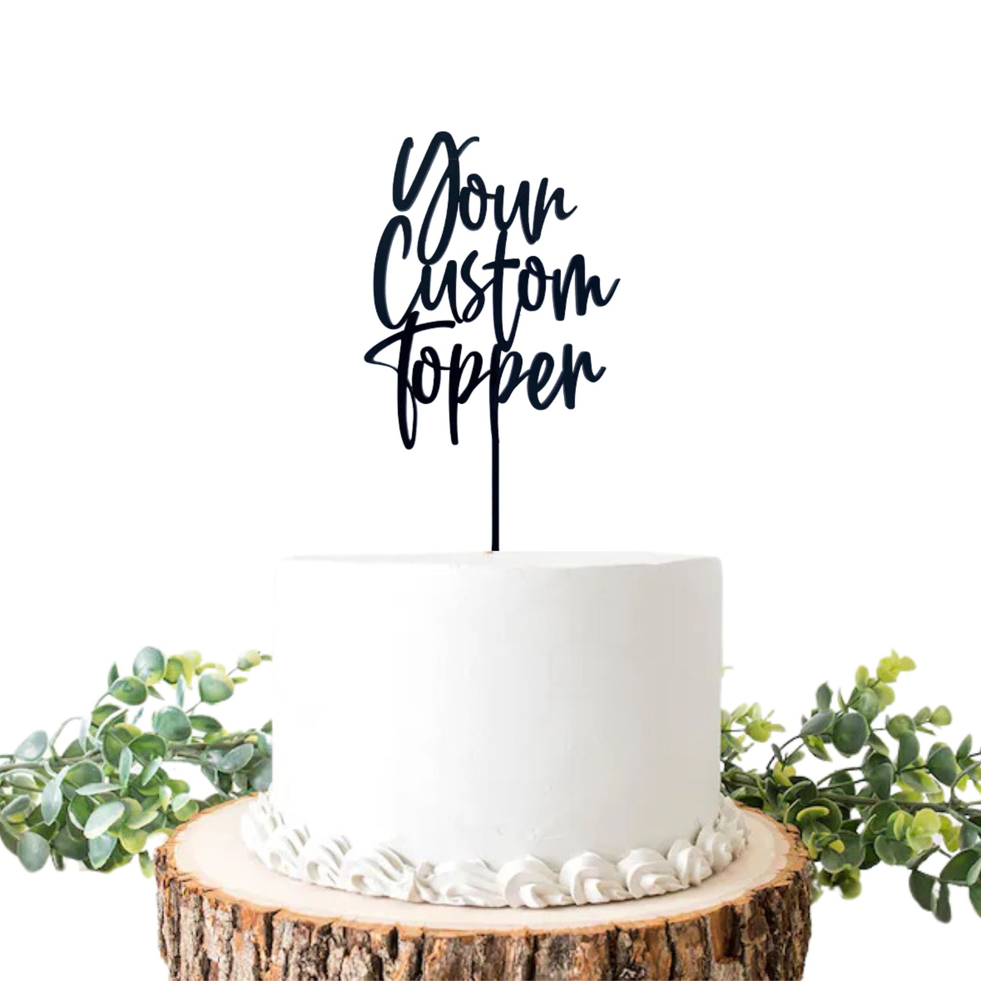 acrylic cake topper